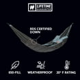 thumbnail image 2 of Grand Trunk Evolution 20 Down Hammock – Integrated Sleeping Bag Hammock with 650+ Fill Down, 20°F Rating, Weather-Resistant Nylon for Cold-Weather Camping, 2 of 11