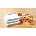 thumbnail image 5 of Mainstays 9.38" x 11.75" Large Aluminum Pan with Folded Lids, 2 Count, 5 of 6