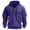 Purple, variant on LWavelet Mens Outdoor Half Zip Pullover Hoodie Casual Long Sleeve Sweatshirt with Utility Pockets for Hiking Camping Travel