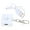 white semi finished, variant on Customizable Acrylic Keychain With Built In LED Light User Friendly Replaceable Suitable For Consumers