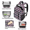 thumbnail image 5 of JIALIOU 14" Laptop Backpack Waterproof Airline Approved Stylish Casual Daypack for Travel Business College Work, Pied De Poule Pattern, 5 of 8