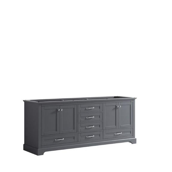80 in. Dukes Vanity with Cabinet, Dark Grey