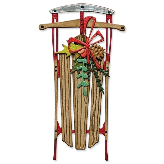 Sizzix Thinlits Dies Vintage Sled by Tim Holtz 12 Pack for Crafting
