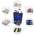 thumbnail image 5 of KLL Christmas Night Laundry Hamper,Large Canvas Fabric Lightweight Storage Basket Toy Organizer Dirty Clothes Collapsible Waterproof, 5 of 6