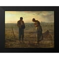 thumbnail image 2 of Millet, Jean-Francois 18x15 Black Modern Framed Museum Art Print Titled - The Angelus, 2 of 5