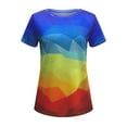 thumbnail image 4 of Dyegold Printed T Shirts For Women Short Sleeve Round Neck Vintage Graphic Tee Shirts Summer Casual Loose Fit Tops Blouses, 4 of 5