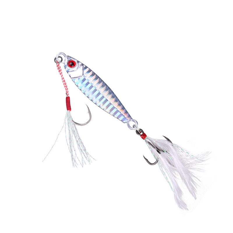5Pcs Fishing Lead Box with Laser 7g/10g/15g/20g/30g Metal Jig Slow Minnow Fishing Lure Trolling Bait