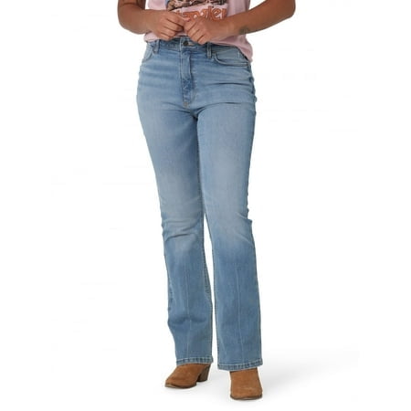 Wrangler womens High Rise Bold Boot Jeans, Lunar Moon, 4 1 US