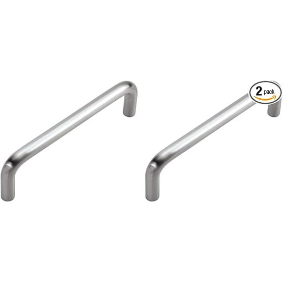 Hickory Hardware PW555-PB 4-Inch Cabinet Wire Pull, 4-Inch, Polished Brass