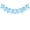 A008- Sky Blue, variant on Black Bow Garland Decor - 1 Strand with 8 Bows, Elegant Satin Black Bows for Fireplace, Home, Party, Wedding, Halloween, Christmas Decor - Versatile Black Bow Banner for Indoor Outdoor Decoration