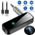 thumbnail image 1 of Bluetooth 5.0 Adapter Bluetooth Transmitter Receiver 2-in-1 Wireless 3.5mm AUX aptX Low Latency Adapter for TV/Home Sound System, 1 of 9
