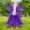 Purple, variant on EDHITNR 2 in 1 Goose Outfit Clothes Waterproof Fade Resistant Fabric Plastic Goose Decoration Set, Festive Holiday Decor for Yard Porch Garden, Yellow