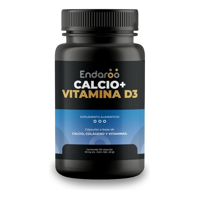 Calcio con Vitamina D3 y Vitamina C 90 Cápsulas