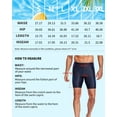thumbnail image 2 of Charmo Men's Thight Swimming Shorts Quick Dry Athletic Swim Trunks High Waisted Swimsuit Bottoms, 2 of 8