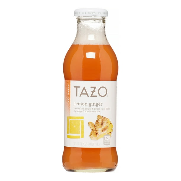 Tazo Herbal Tea, Lemon Ginger, 13.8 Fl Oz, 12 Count