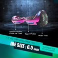 thumbnail image 2 of Hoverboard for Teens&Adults (hoverstar 2.0 System), Chrome Color & Design Color Hooverboard Bluetooth Speaker Huverboard with LED Light Flashing Wheels Self Balancing Electric Scooter by Certificated, 2 of 7