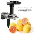 thumbnail image 4 of Masticating Juicer Machine Attachment, Masticating Juicer Attachment 7 Segment Spirals  For Kitchen, 4 of 8