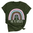thumbnail image 2 of Patlollav Women Tshirts Under $10, Easter Womens Tops Short Sleeve Colorful Print Round Neck Casual Summer Shirts, 2 of 6