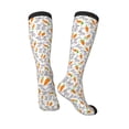 thumbnail image 5 of Lsque Cute Rabbit Printed Crew Socks Men's Women's LightWeight Thin Casual Calf Socks ,Knee High Socks,Cotton Socks, 5 of 9