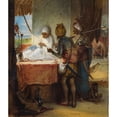 thumbnail image 2 of Egron Lundgren 15x17 Gold Ornate Wood Frame and Double Matted Museum Art Print Titled - Sikh Soldiers Bargaining for a Diamond, 2 of 4
