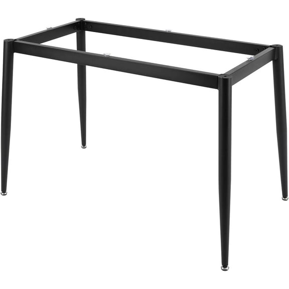 Modern Desk Frame 28" Industrial Metal Table Legs with 6 Suction Cups Desk Base for Marble,Glass,Wood Top, Set of 4 Black Furniture Legs Furniture Legs Metal for Kitchen, Home, DIY Desk