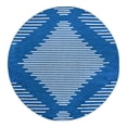 thumbnail image 3 of Unique Loom Kai Collection Area Rug - Warrior (7' 10" Round Navy Blue/Ivory), 3 of 7