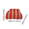 thumbnail image 4 of Women Knitted Clutch Purse Small Stripe Purse Woven Bag for Female (Yellow Red), 4 of 8