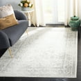 thumbnail image 5 of SAFAVIEH Adirondack Wyatt Traditional Distressed Area Rug, Ivory/Silver, 6' x 6' Square - Transitional Modern Design, Ivory & Silver, Ideal for Living Room, Bedroom, Dining Space, 5 of 16