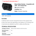 thumbnail image 2 of Blower Motor Resistor - Compatible with 2009 - 2015 Honda Pilot 2010 2011 2012 2013 2014, 2 of 2
