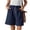 Blue, variant on MDUKONU Women's Classic Linen Shorts Quick Dry Slim Fit Fade Resistant Black XL