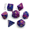 thumbnail image 2 of iju7gthy Bits Game Acrylic Beautiful 7 Piece Set Of Dice And Dungeon DND Two Color Dice Running Group Dice Set Game Dice Desktop rationB, 2 of 5