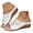 White, variant on Dakaela Women's Platform Wedge Sandals Floral Hollow out Orthopedic Slip on Slides Casual Outdoor Walking Summer Beach Shoes Black Size 6