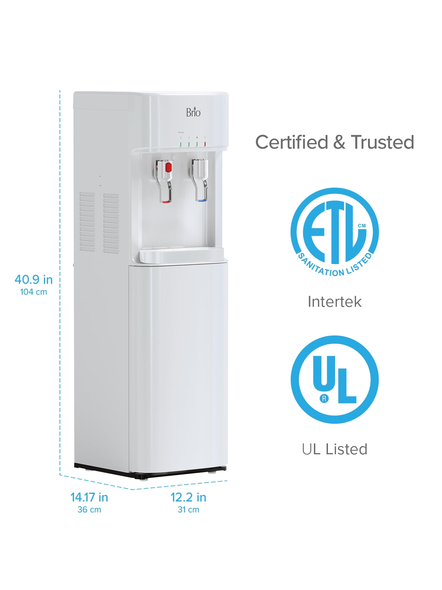 Water Dispenser For Gallon Bottle Brio Bottom Loading Water