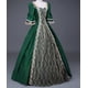 thumbnail image 3 of Vestido medieval del siglo XVIII para mujer, cintura alta, media manga, vestidos de baile, princesa, encaje, patchwork, vestido de satén, disfraz de reina renacentista, 3 of 5