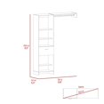 thumbnail image 4 of Plethoria Home 1-Drawer 4-Shelf Closet System Black Wengue, 4 of 8
