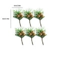 thumbnail image 3 of XMMSWDLA 6PCS Artificial Pine Picks Christmas Simulation Pine Needle Small Berries Pinecones for Flower Arrangements Wreaths Wedding Garden Xmas Tree Decorations, 3 of 6