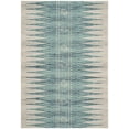 thumbnail image 3 of SAFAVIEH Evoke Keisha Abstract Area Rug, Ivory/Turquoise, 6'7" x 9', 3 of 7