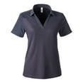 thumbnail image 4 of CORE365 CE112CW Women's Fusion ChromaSoft™ Colorblock Polo-Classic Navy/ Classic Navy Heather-XL, 4 of 6