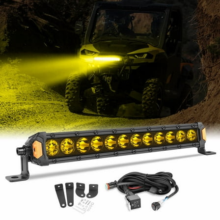 For POLARIS RANGER 1000 XP 4WD 16" LED Light Bar Front Bumper Mount Bracket Wire