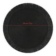 thumbnail image 2 of YaoZQ Black Round Dining Placemats PP Woven Table Mats Wipeable Heat Resistant Charger Plate for Modern Kitchen Decor 15 inch, 2 of 2