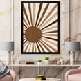thumbnail image 3 of Designart 'Bright Minimalist Shining Terracotta Sun Rays' Modern Framed Art Print, 3 of 4