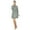 Gray, variant on Bimba Womens Classic Long Sleeve Floral Dress Gray Skater Dress