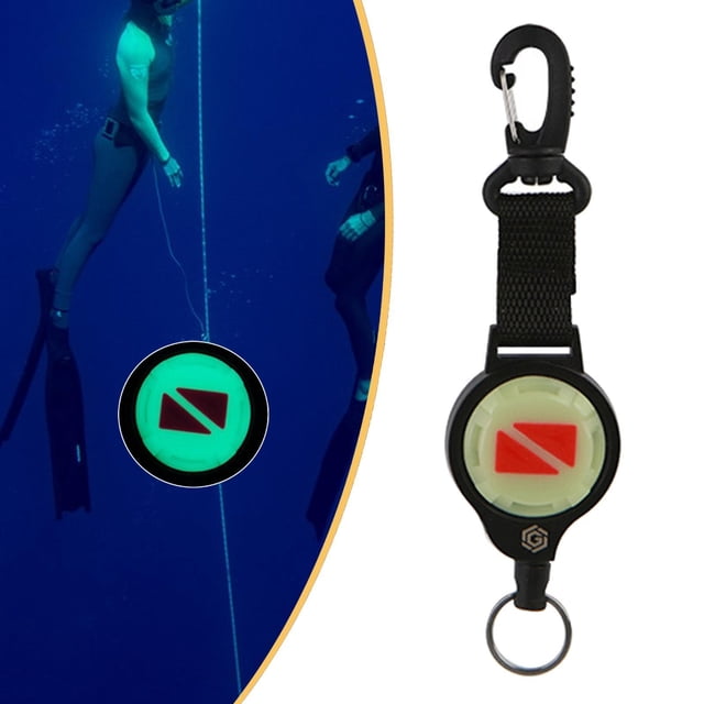 Ethern Équipement de Plongée Lanière de Récupération avec clip et Porte-Clés, Acier Inoxydable Suspendu 28