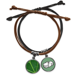 thumbnail image 1 of Plantas de color verde oscuro patrón naturaleza ilustración Pulsera Cuerda Mano Cadena Cuero Dinero Pulsera Unbranded M, 1 of 2