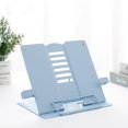 thumbnail image 4 of Rongfmy Book Stand Holder with Page Paper Clips for Reading Rest, Cookbooks, Recipes, Sky Blue A, 4 of 8