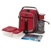 Arctic Zone Lunch Bag Pack Az Pro High Performance Dual Compartment 8-pc, Red