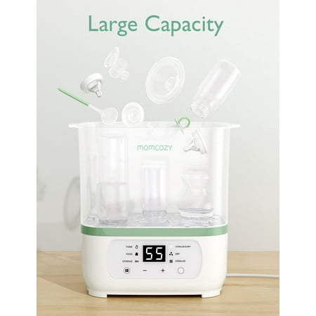 Momcozy Bottle Sterilizer and Dryer, 8-in-1 Electric Steam Baby Bottle Sterilizer for Baby Bottles
