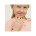 thumbnail image 3 of 925 Sterling Silver Size 4 Shiny Pink & Clear Round Cubic Zirconia Ring Bands, 3 of 8