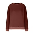 thumbnail image 5 of yievot Sweatshirts for Women Oversized Crewneck Long Sleeve Pullover Tops with Pockets, 5 of 8