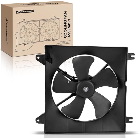 A-Premium Engine Radiator Cooling Fan Assembly Compatible with Suzuki Models - Forenza 2004-2008, Reno 2005-2008, 2.0L - Replace# 1710085Z21